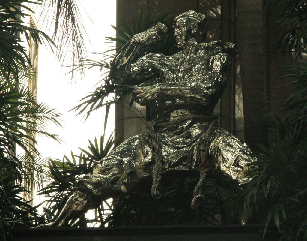 Statue at Parkview Square in Bugis