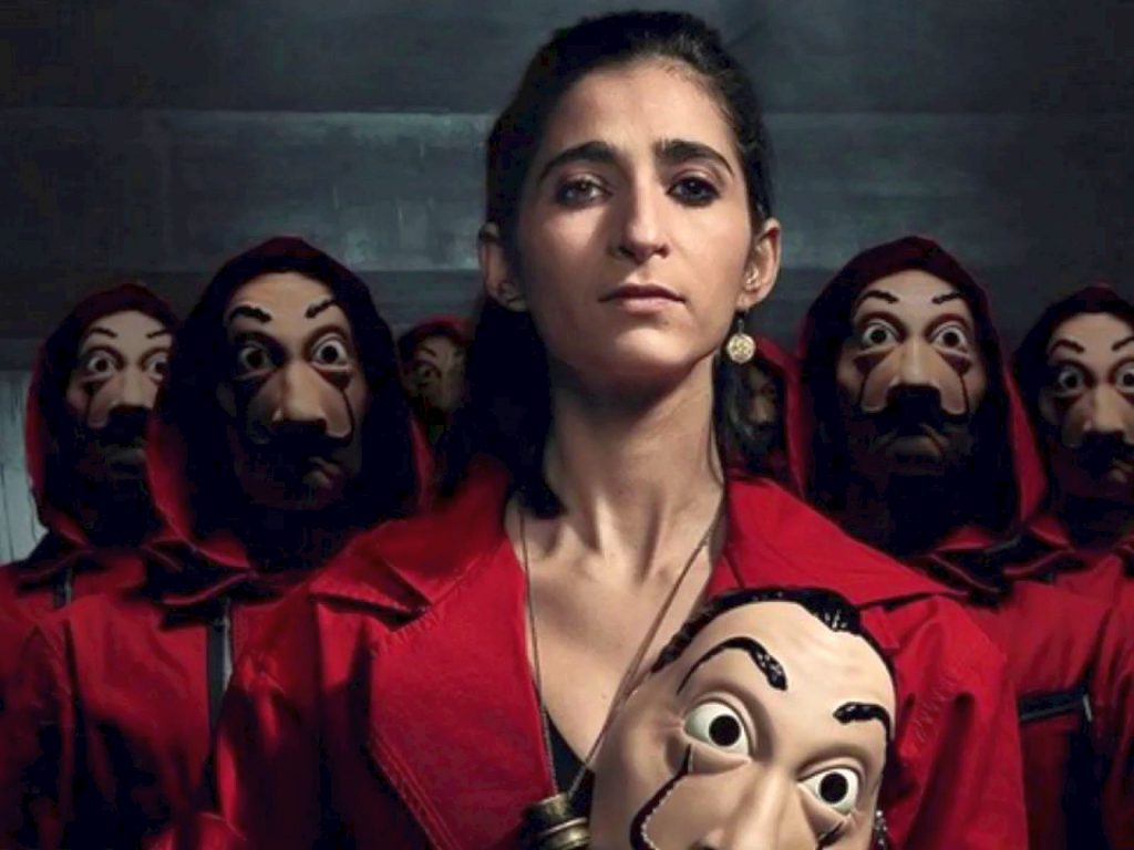 Alba Flores as Nairobi in Money Heist, the second-best TV series I watched in 2020.