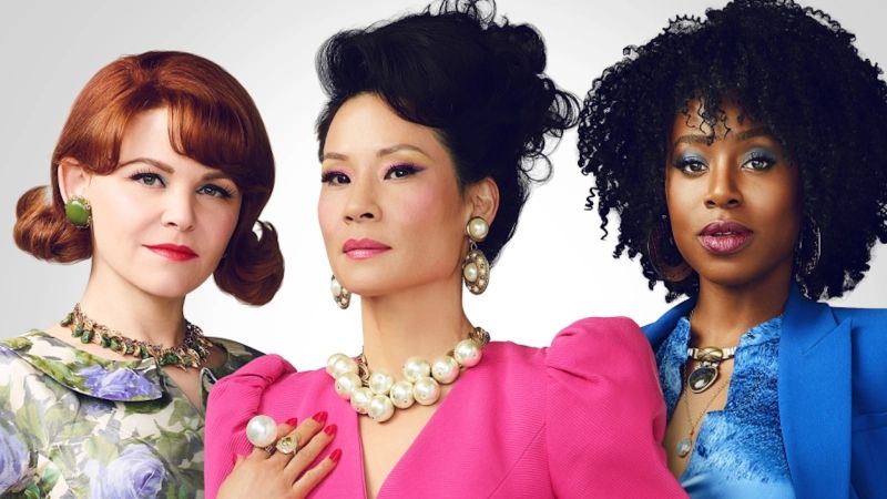 Ginnifer Goodwin as Beth Ann Stanton, Lucy Liu as Simone Grove and Kirby Howell-Baptiste as Taylor Harding in Why Women Kill.